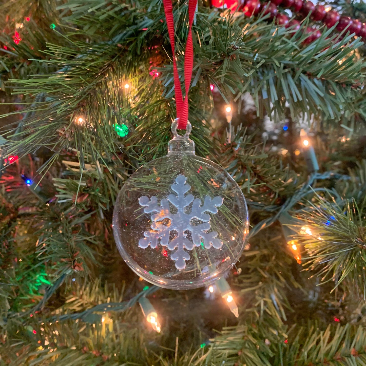 Round Snowflake Ornament
