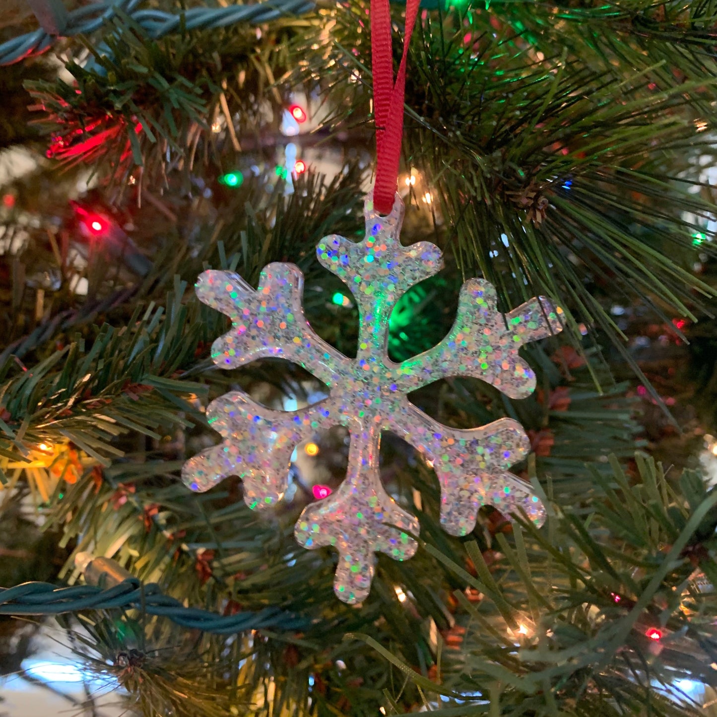 Glitter Snowflake Ornament