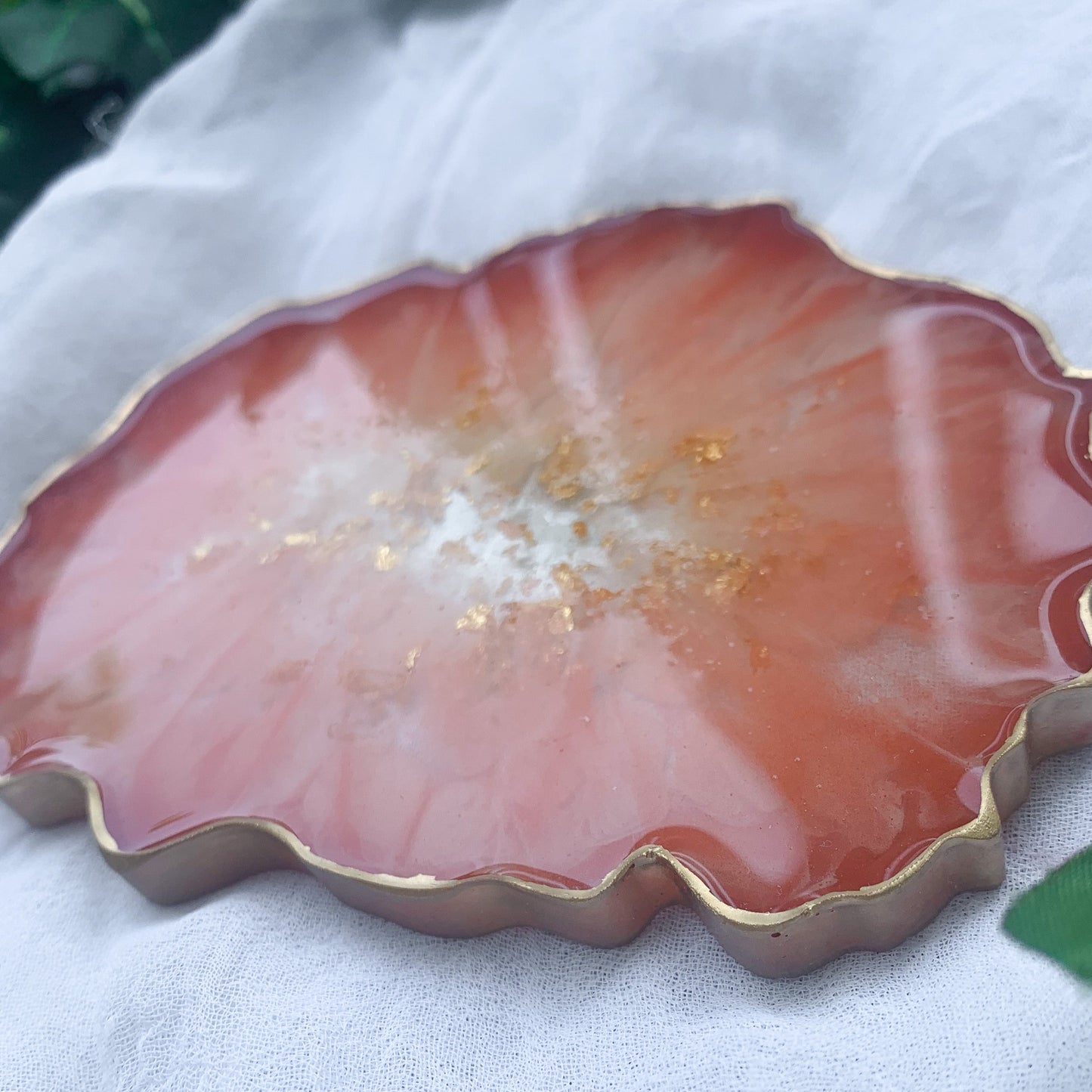 Terra Cotta Geode Coaster