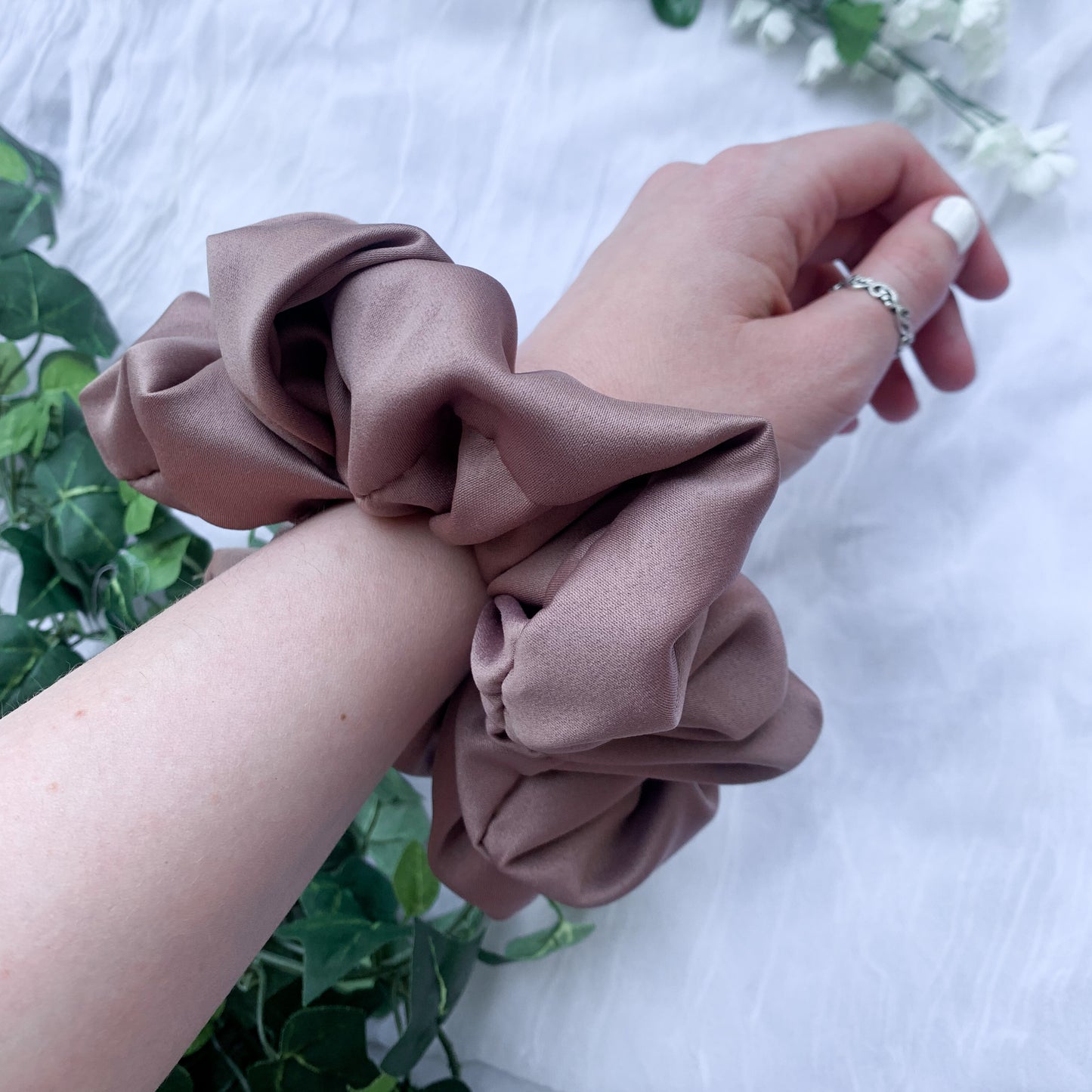 Blush Champagne Jumbo Scrunchie