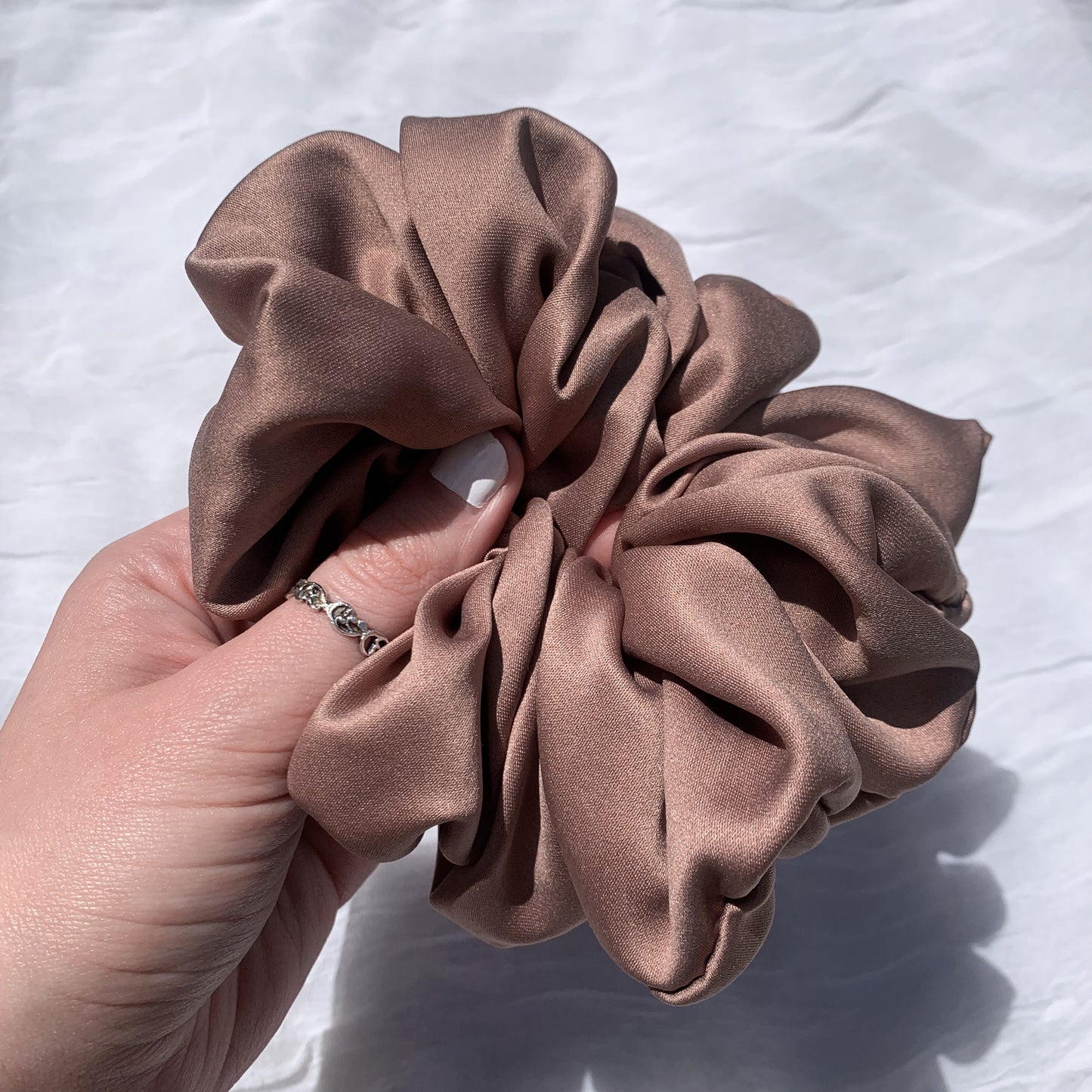 Blush Champagne Jumbo Scrunchie