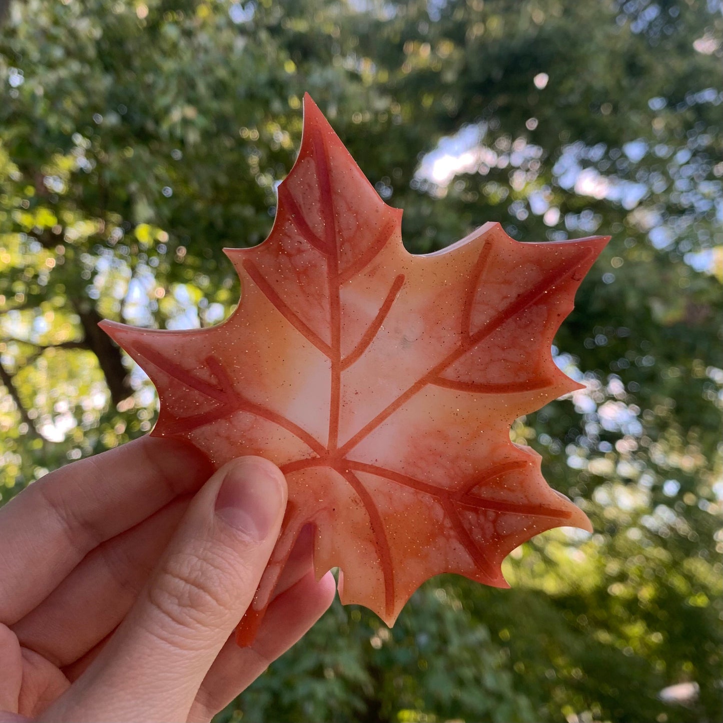 Handmade Leaf Coasters For Fall | Fall Coasters | Fall Home Decor | Resin Coasters | Autumn Coasters | Autumn Decor