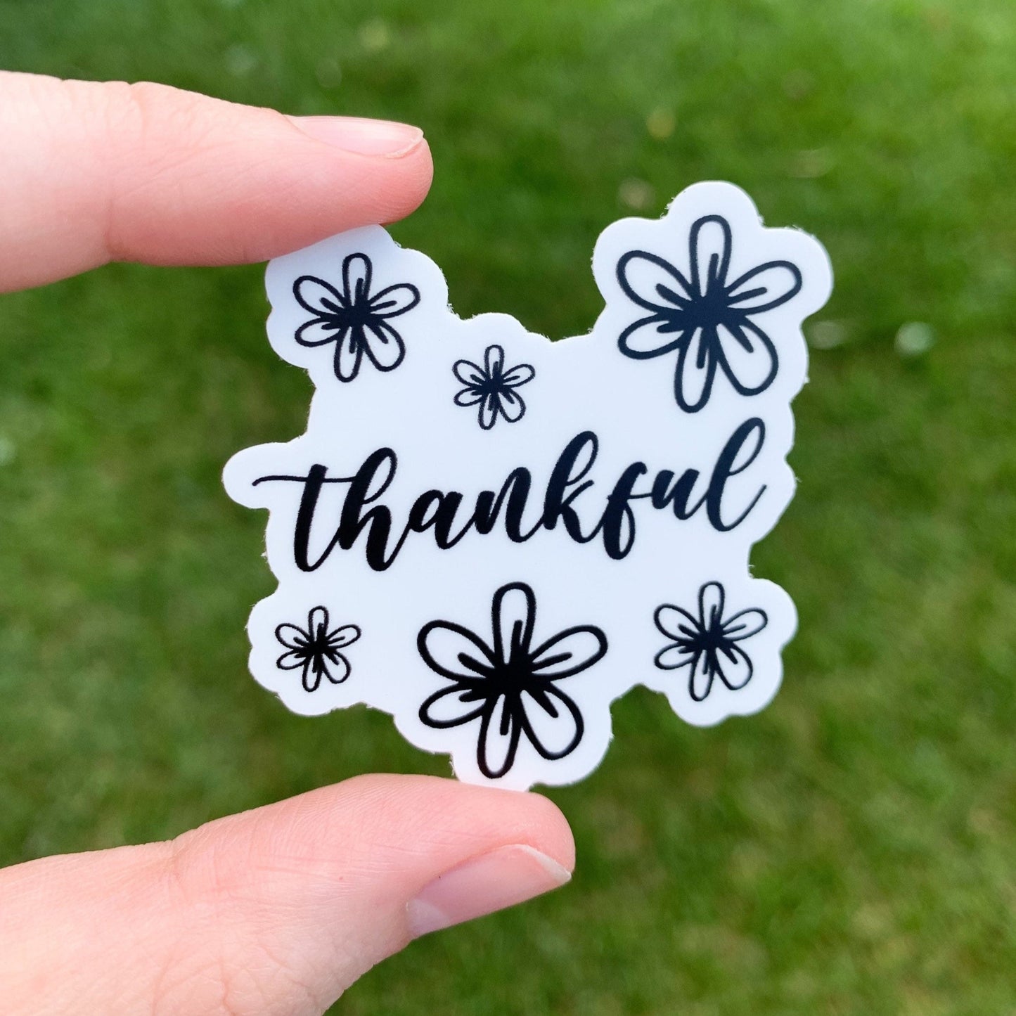 Thankful Vinyl Sticker