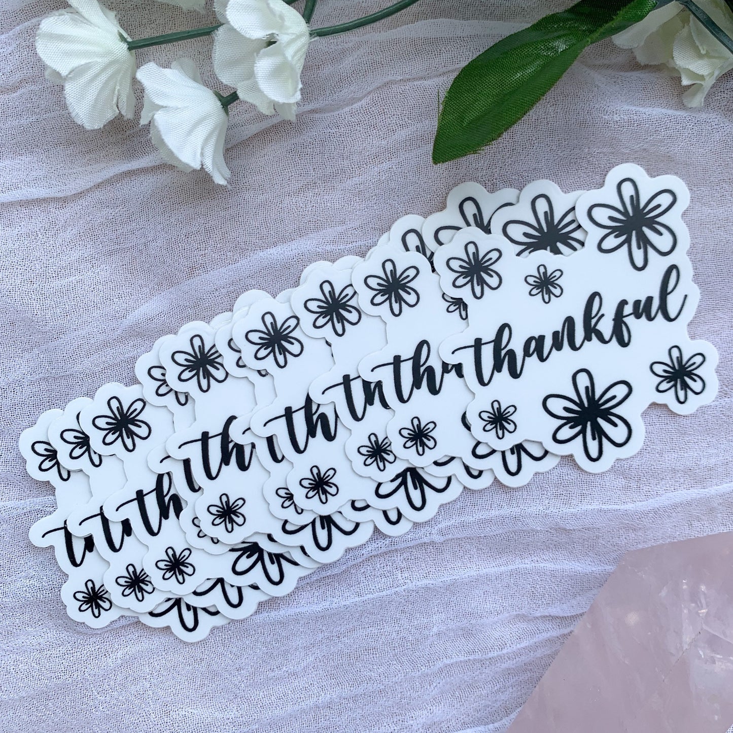 Thankful Vinyl Sticker