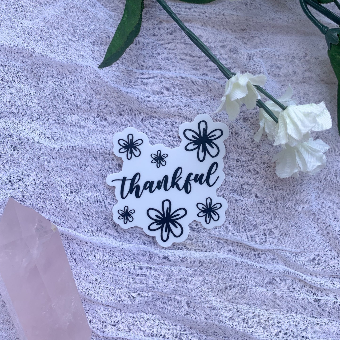 Thankful Vinyl Sticker