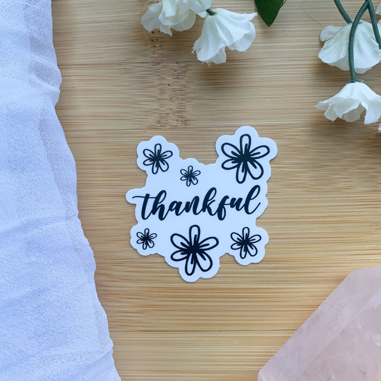 Thankful Vinyl Sticker