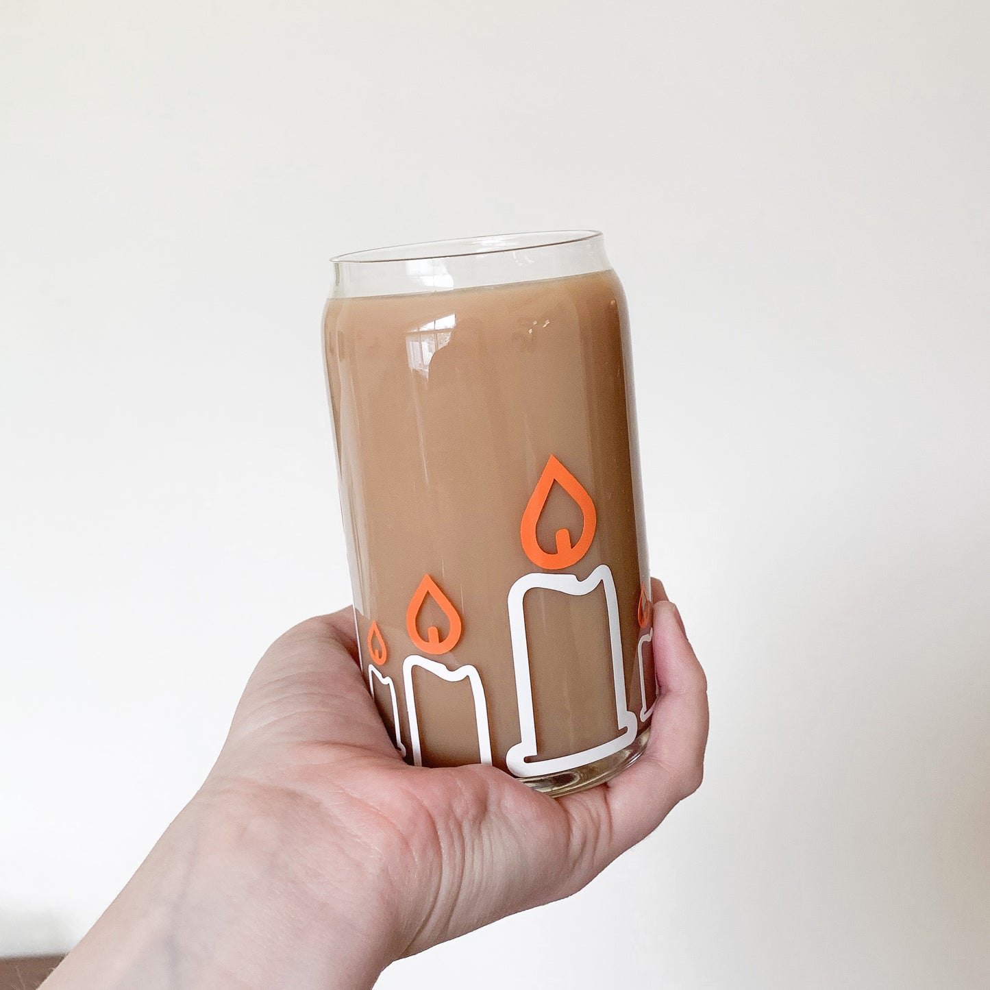 Candle Flame Glass Cup
