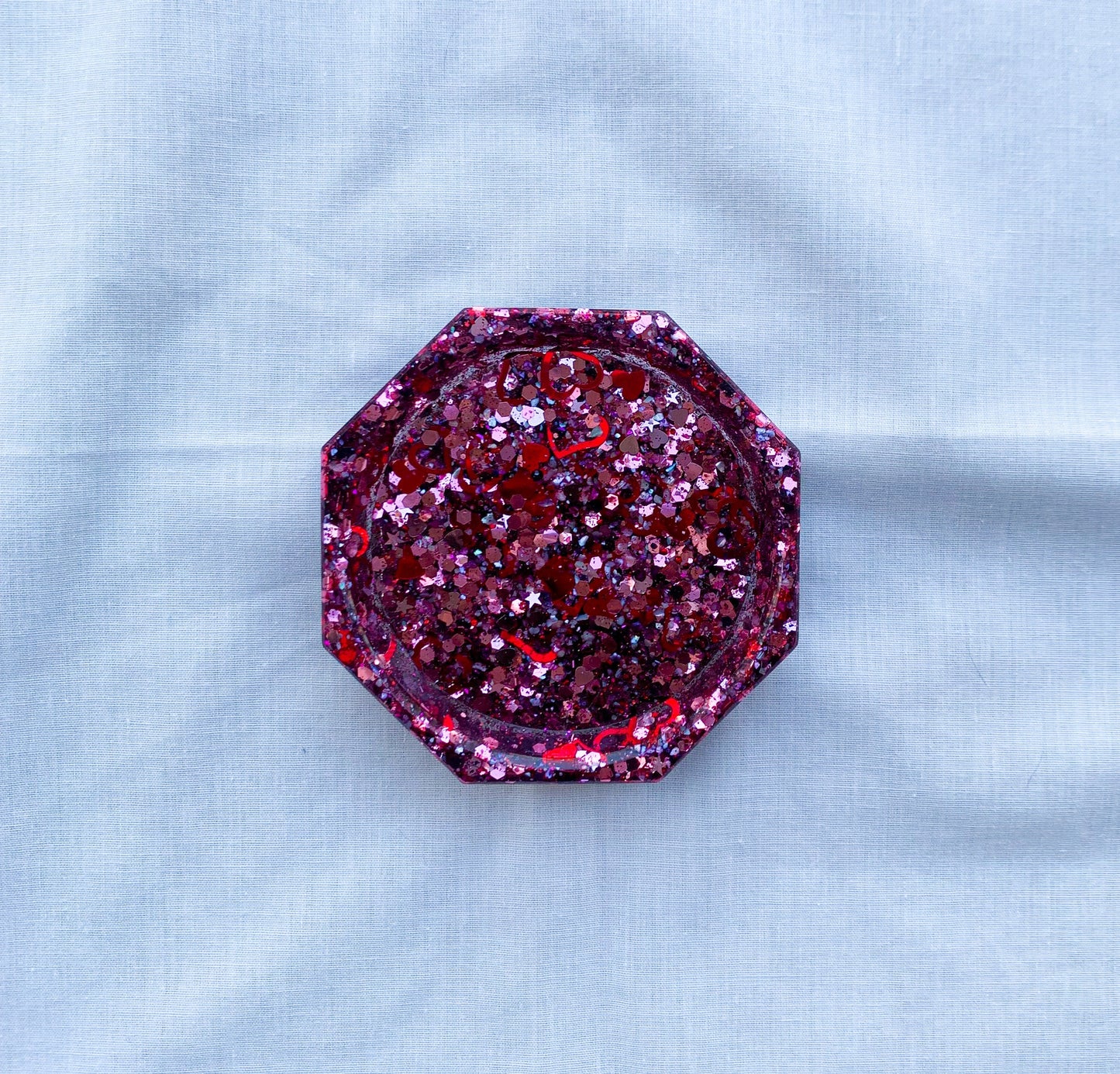 Pink Glitter Coaster
