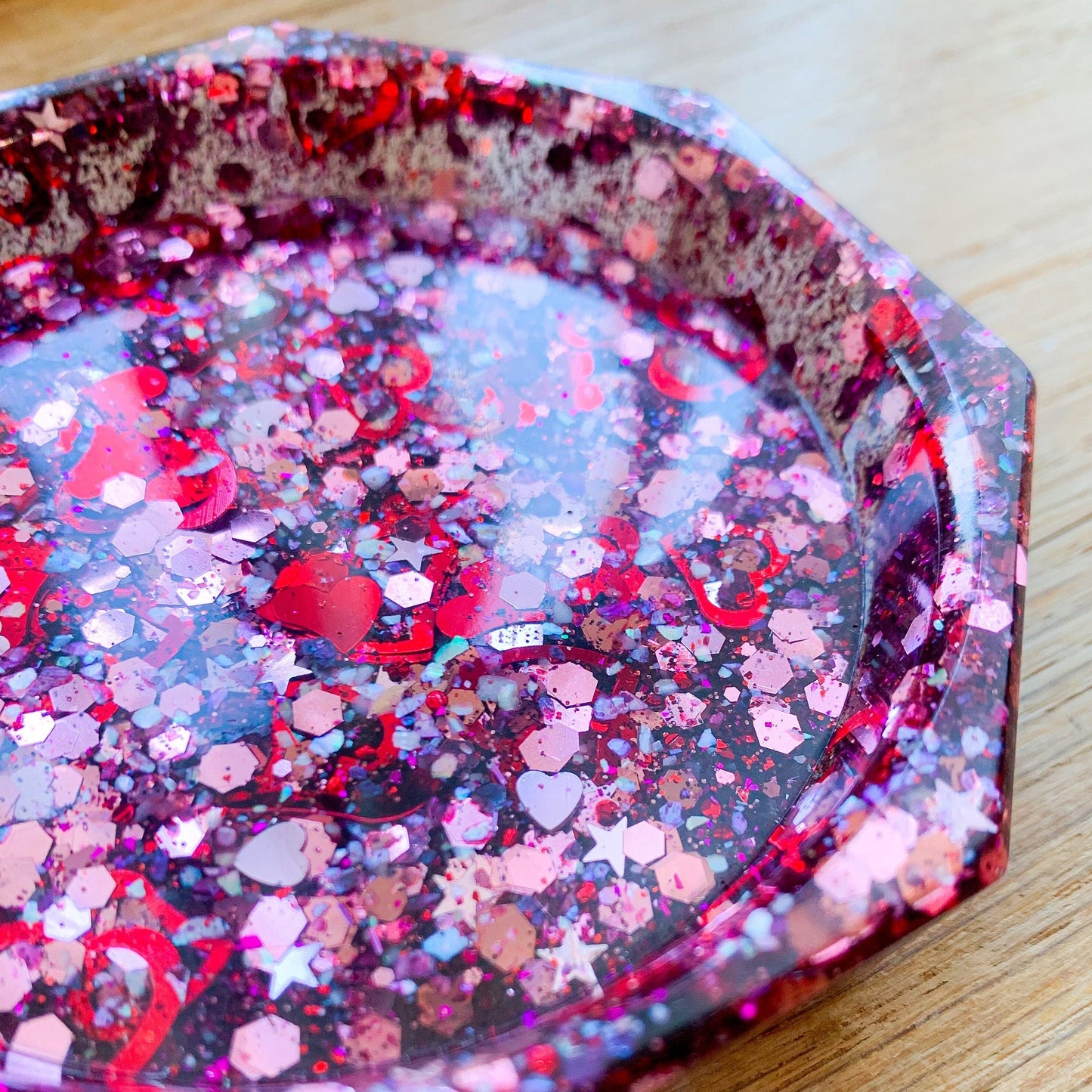 Pink Glitter Coaster