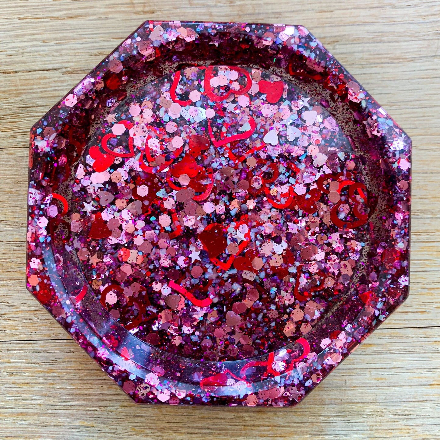 Pink Glitter Coaster
